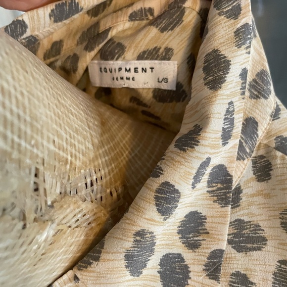 Equipment femme silk blouse with animal print - Picture 2 of 5